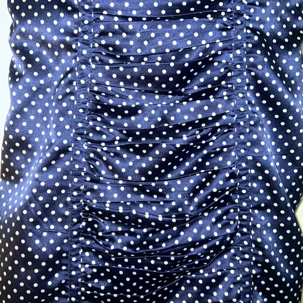 Guess Small blue/white with polka dot sleeveless dress New With Tags made - Picture 11 of 17
